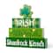 Glitzhome&#xAE; 11.5&#x27;&#x27; Lighted St. Patrick&#x27;s Wooden Block Table Sign